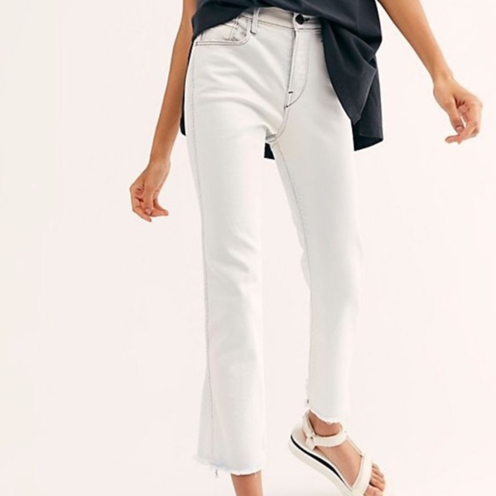 3x1 Contrast Stitch Austin Crop Jeans